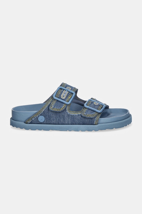 Birkenstock 1774 ciabatte slide Arizona Stone Washed Denim 1028844. blu AW24