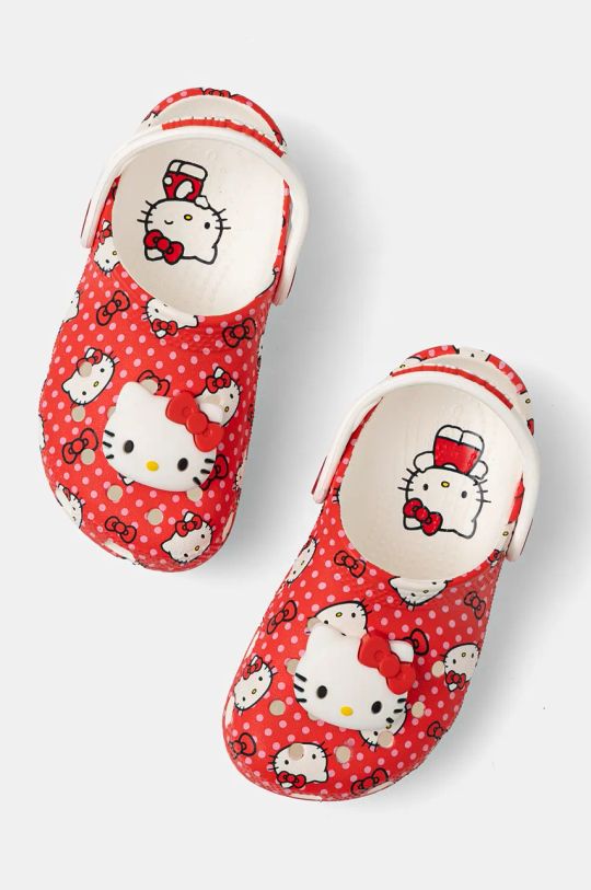 Дитячі шльопанці Crocs CLASSIC HELLO KITTY RED CLOG 210577.CLASSIC.HELLO.KI