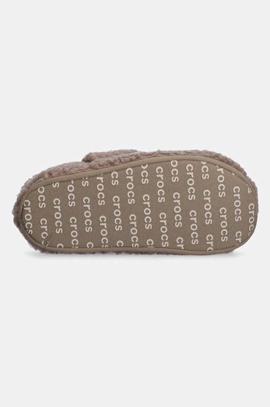 Crocs kapcie dziecięce CLASSIC COZZZY SLIPPER 210856.CLASSIC.COZZZY.S zielony