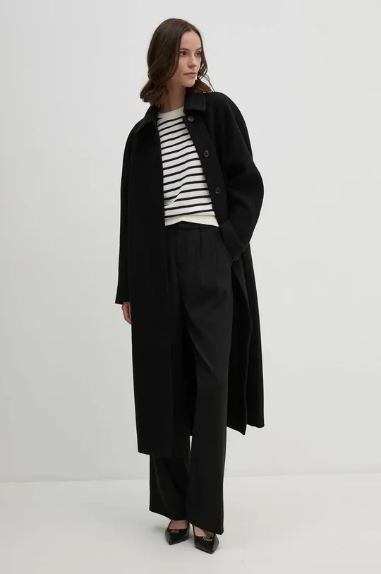 μαύρο Μάλλινο παλτό Calvin Klein Jeans