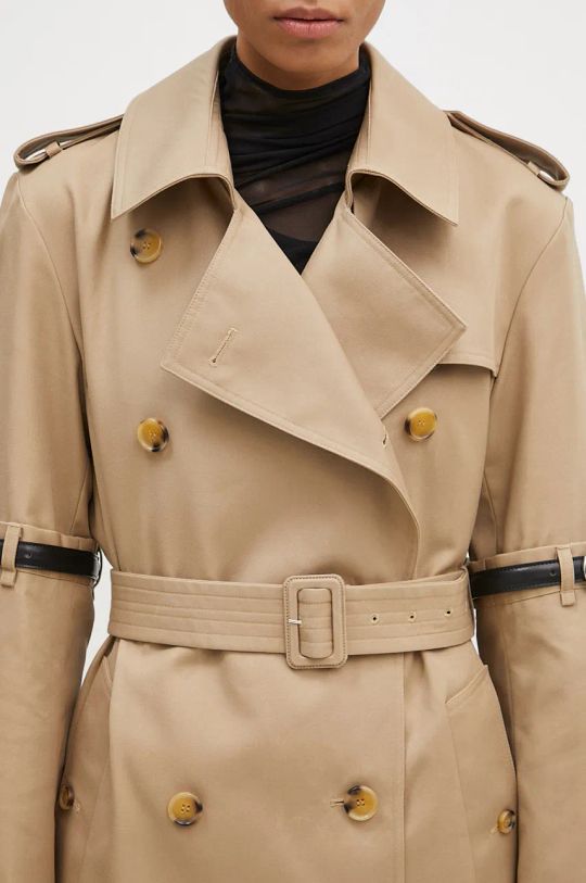 Coperni trencz Hybrid Trench beżowy COPM21836