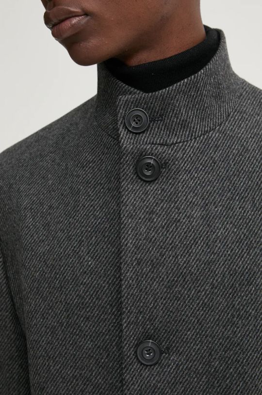 HUGO cappotto in lana 50525187 grigio