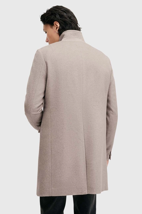 AllSaints płaszcz z domieszką wełny HARGROVE COAT szary M038OB