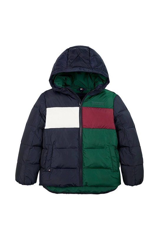 Παιδικό μπουφάν Tommy Hilfiger KB0KB09209.9BYH.128.176 πράσινο AW24