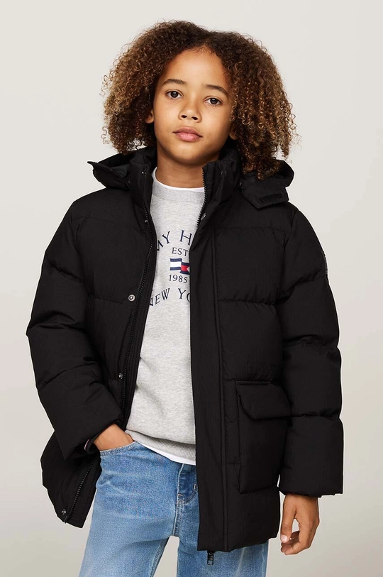 Băieți Tommy Hilfiger geaca copii KB0KB09401.9BYH.128.176 negru