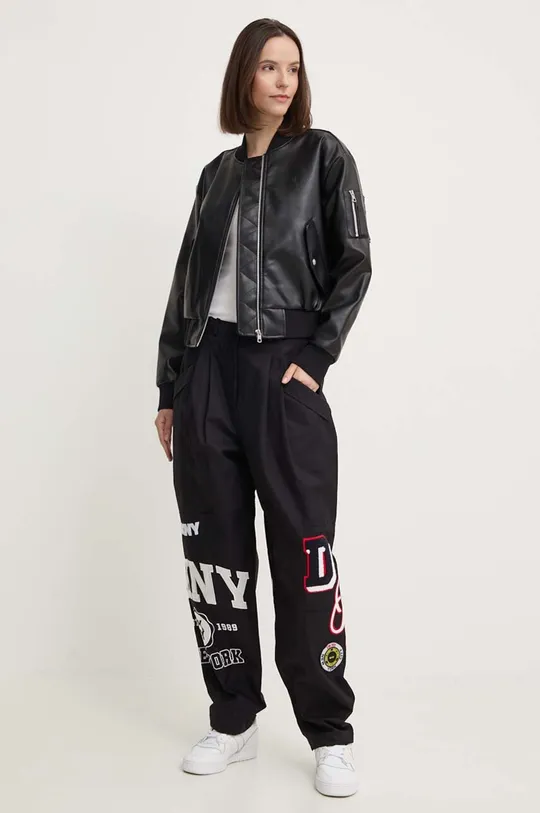 Μπουφάν bomber Calvin Klein Jeans μαύρο