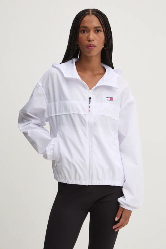 Tommy Jeans windbreaker necaptusit alb DW0DW19302