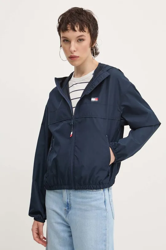 Větrovka Tommy Jeans nezateplené námořnická modř DW0DW19302