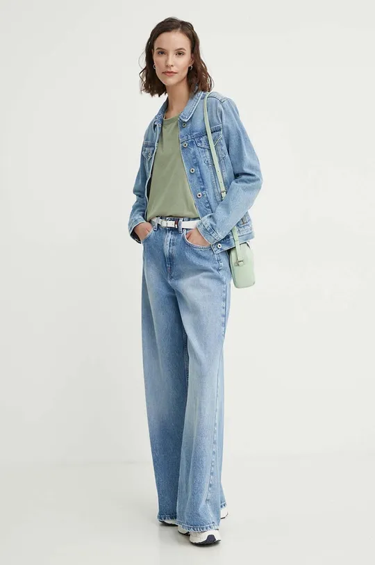Rifľová bunda Pepe Jeans REGULAR JACKET modrá