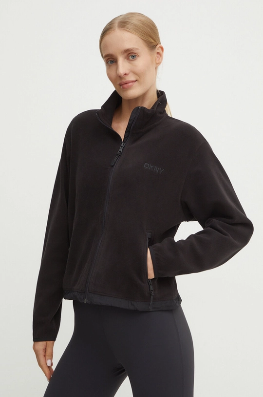 Dkny hanorac fleece uni negru DP4J9484