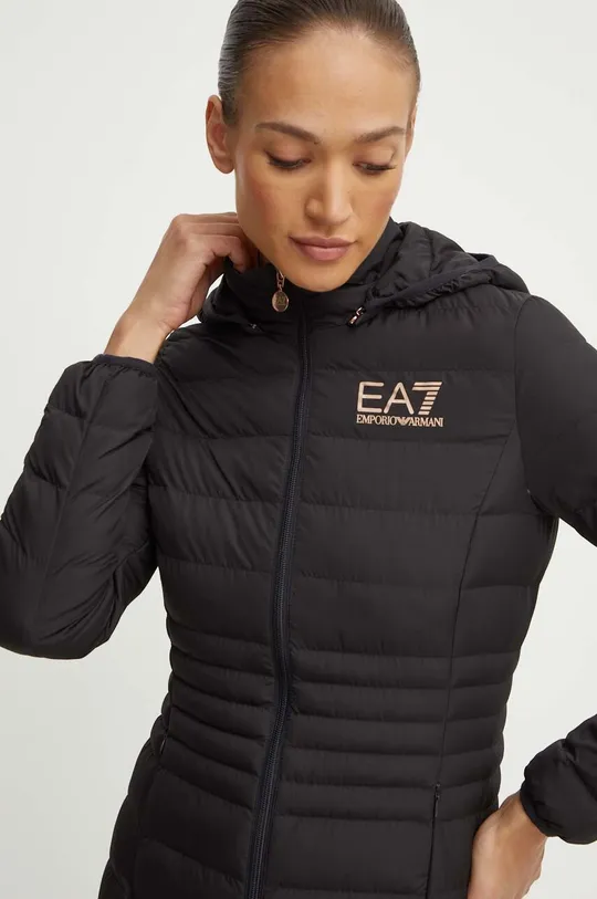 fekete EA7 Emporio Armani rövid kabát Női