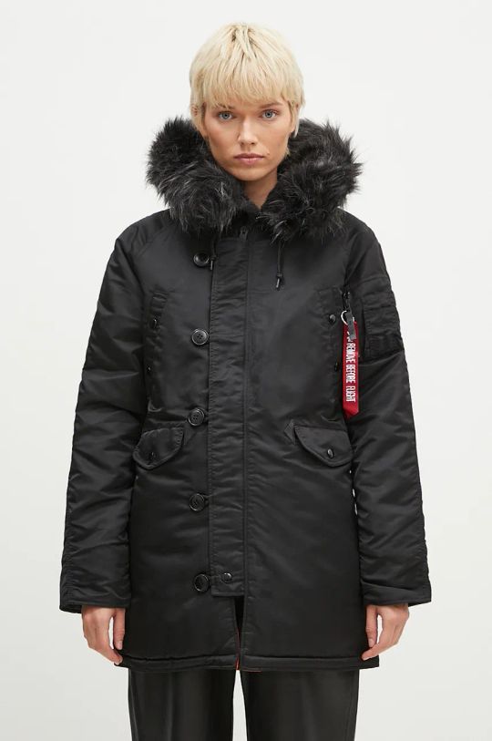 Alpha Industries kurtka N-3B VF 59 Wmn pozostałe czarny 113007