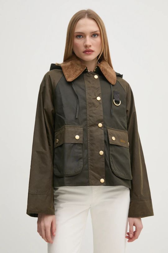 Barbour kurtka Reighton Wax pozostałe brązowy LWX1397