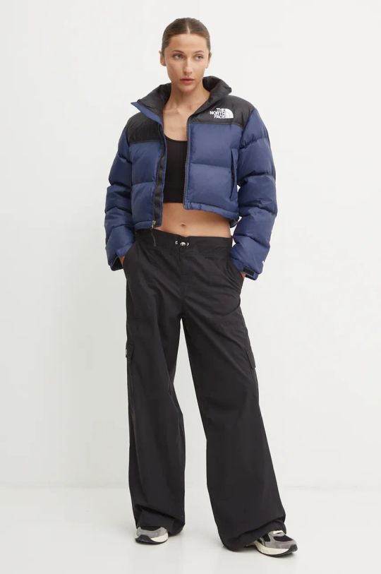 Páperová bunda The North Face Nuptse Short Jacket NF0A5GGE92A1 tmavomodrá AW24