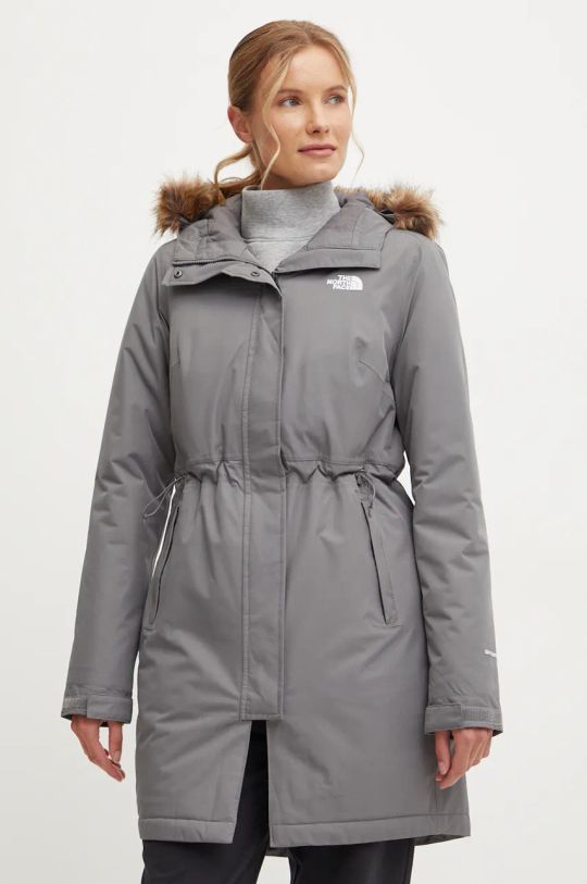 Jakna The North Face Zaneck Parka Planet friendly siva NF0A4M8Y0UZ1