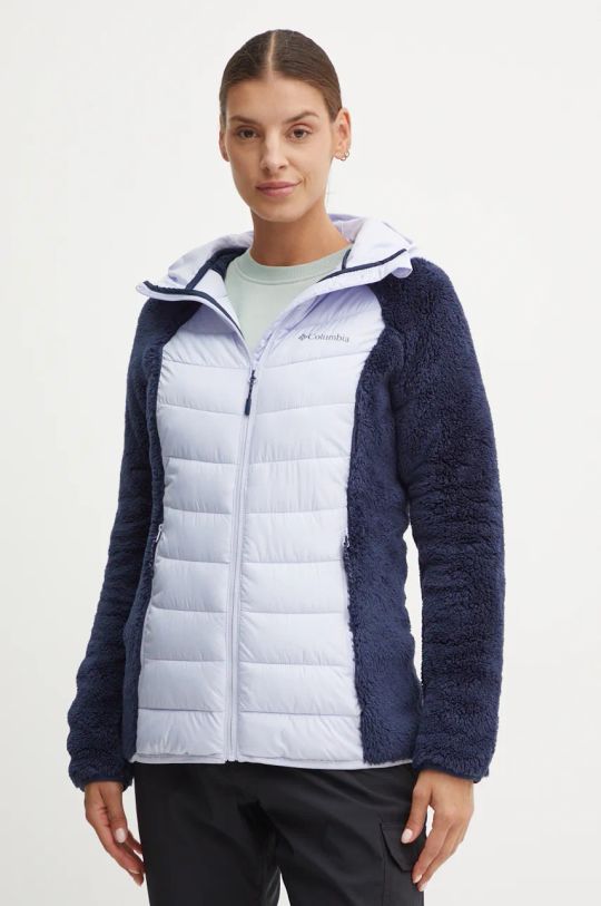 Columbia sportos dzseki Powder Lite Sherpa Hybrid enyhén szigetelt lila 2089521