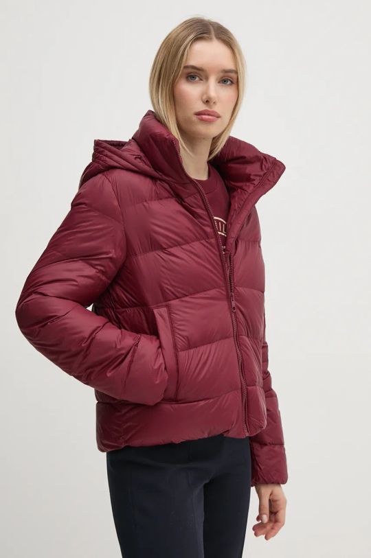 Tommy Hilfiger geaca de puf cu captuseala burgundia WW0WW43581