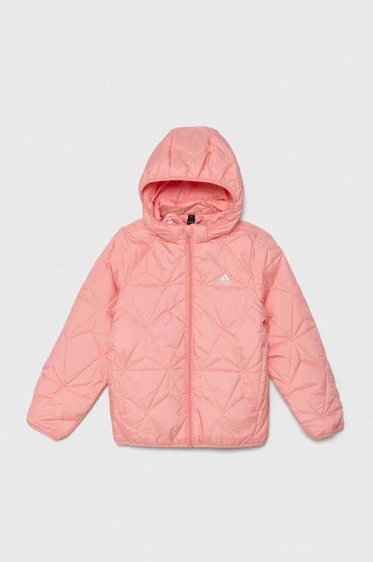 Дитяча куртка adidas LK LT PADKT з капюшоном рожевий JF4345