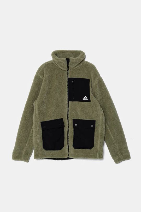 Dječja majica od flisa adidas J SHERPAKT IY6913 zelena AW24