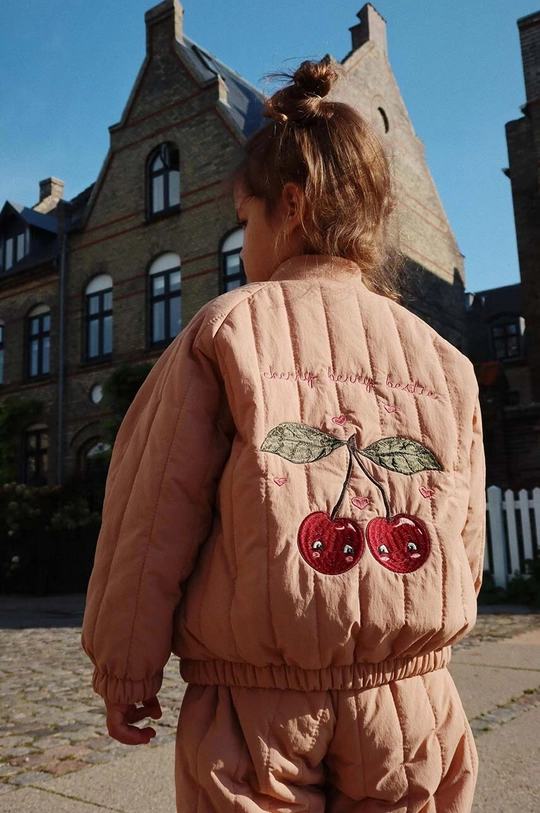 Dječja bomber jakna Konges Sløjd JUNO BOMBER JACKET Planet friendly roza KS101245