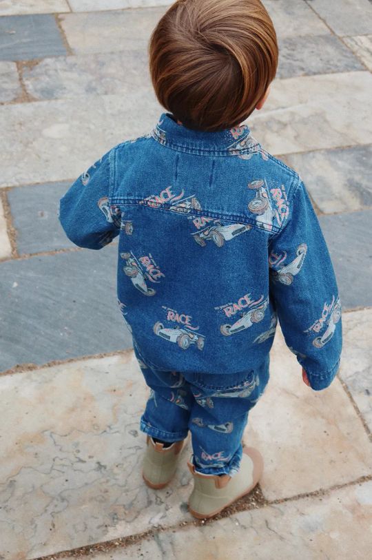 Konges Sløjd giacca jeans bambino/a MAGOT JACKET GOTS denim blu KS101586