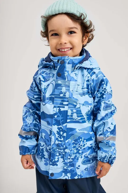Дитячий дощовик Reima Koski з капюшоном блакитний 5100024A.9BYH