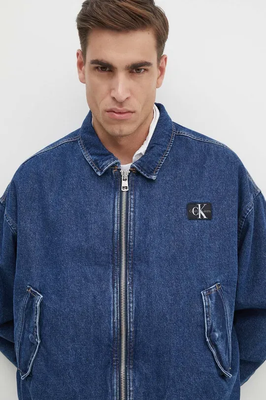 Джинсова куртка Calvin Klein Jeans темно-синій J30J325757