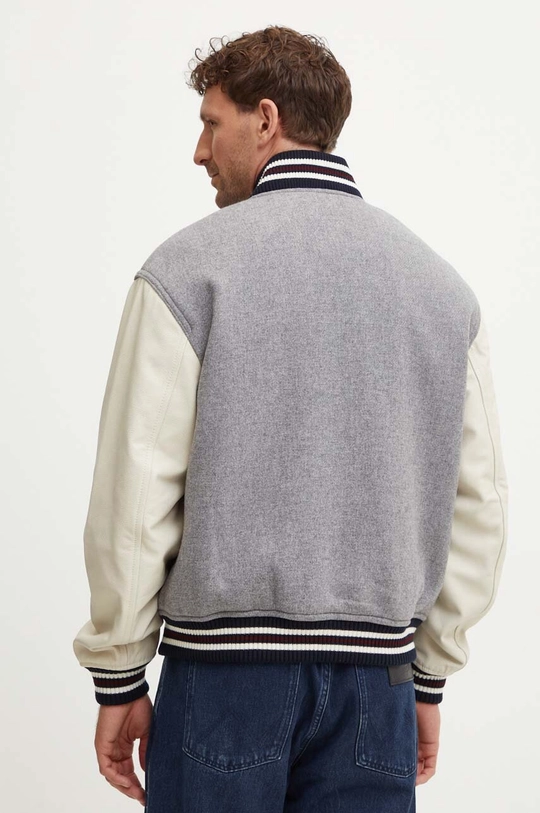 Oblečení Vlněná bomber bunda Tommy Hilfiger MW0MW37032 šedá