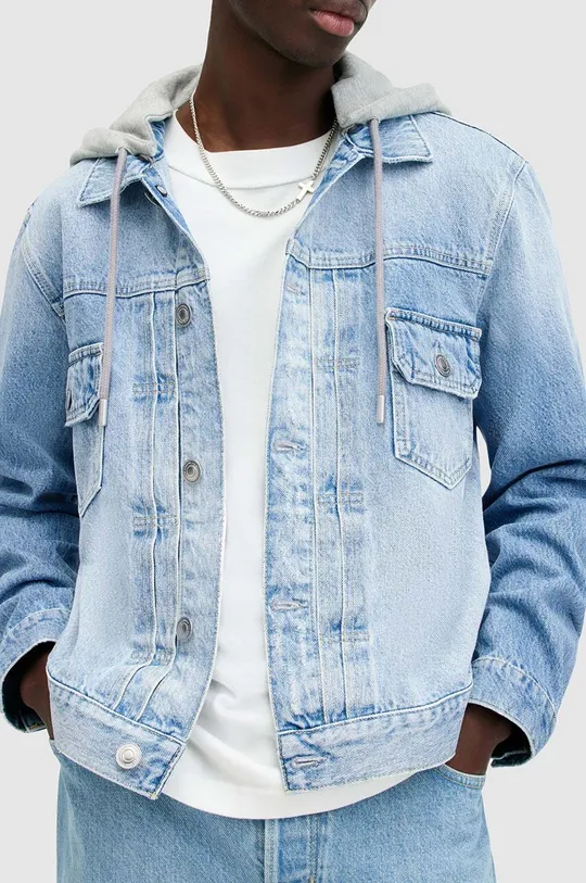 AllSaints kurtka jeansowa bawełniana SPIRIT JACKET niebieski