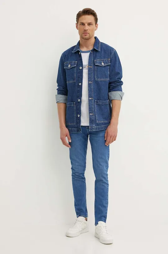 Pepe Jeans giacca di jeans WORKER blu navy