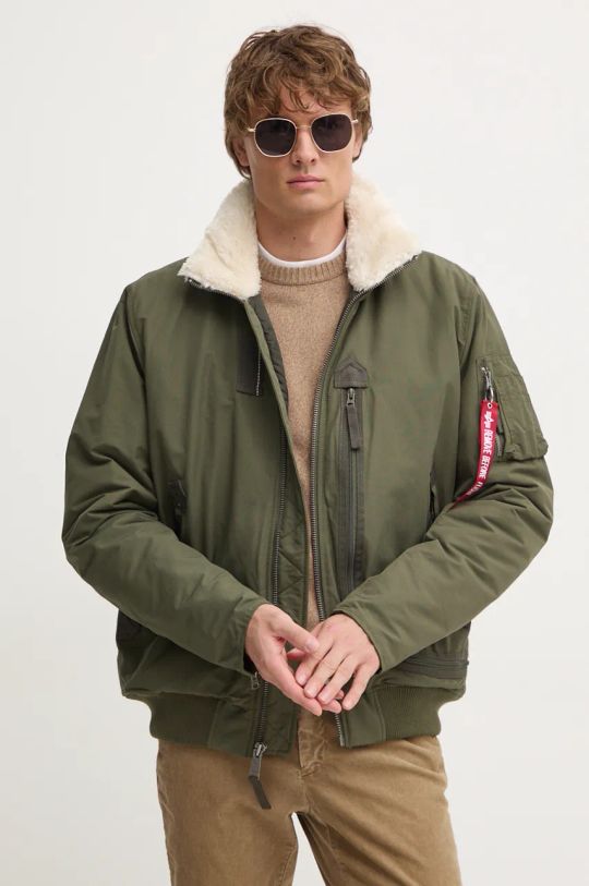 Куртка-бомбер Alpha Industries зелёный 148128