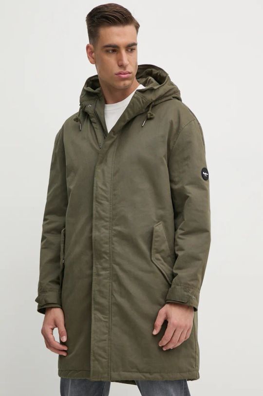 Parka Pepe Jeans THANDER S kapuco zelena PM403012