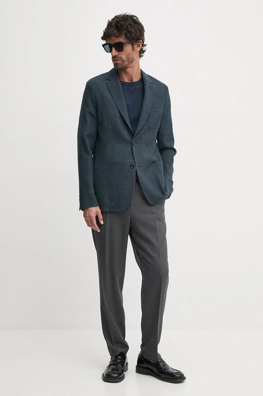 Μάλλινο σακάκι Paul Smith M1R.2321.N01812 σκούρο μπλε AW24