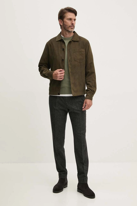 Sisley giacca 2KPSSN03B verde AW24