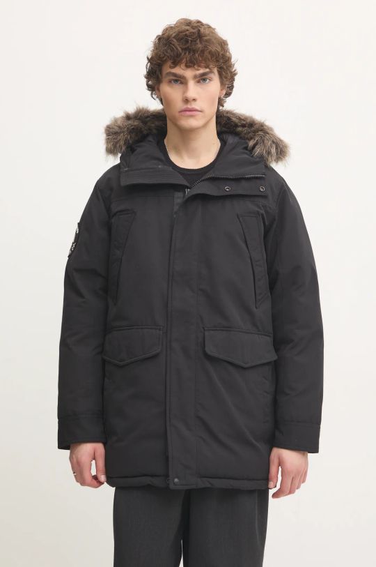 Superdry parka pozostałe czarny M5011929A.12A