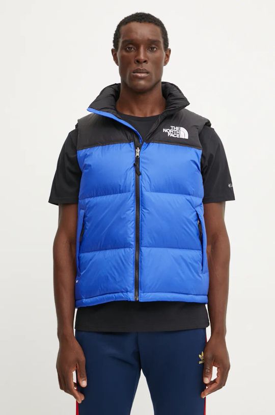 The North Face vesta de puf 1996 Retro Nuptse cu captuseala albastru NF0A3JQQCZ61