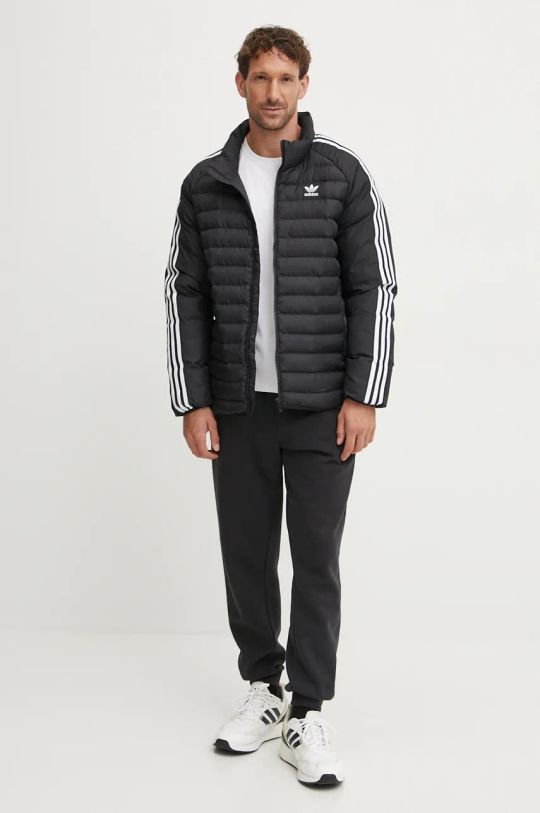 Μπουφάν adidas Originals Padded Coll IZ1835 μαύρο AW24