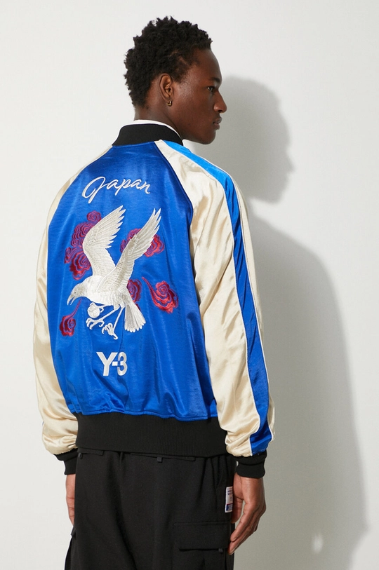 Яке бомбър с две лица Y-3 JFA Souvenir Jacket син IW4988