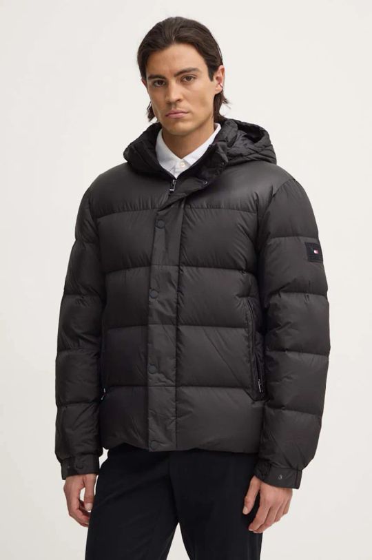 Tommy Hilfiger geaca de puf cu captuseala negru MW0MW36569