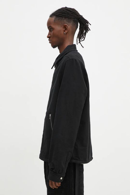 Μπουφάν Rick Owens Zipfront Jacket DU02D2783.MO μαύρο AW24