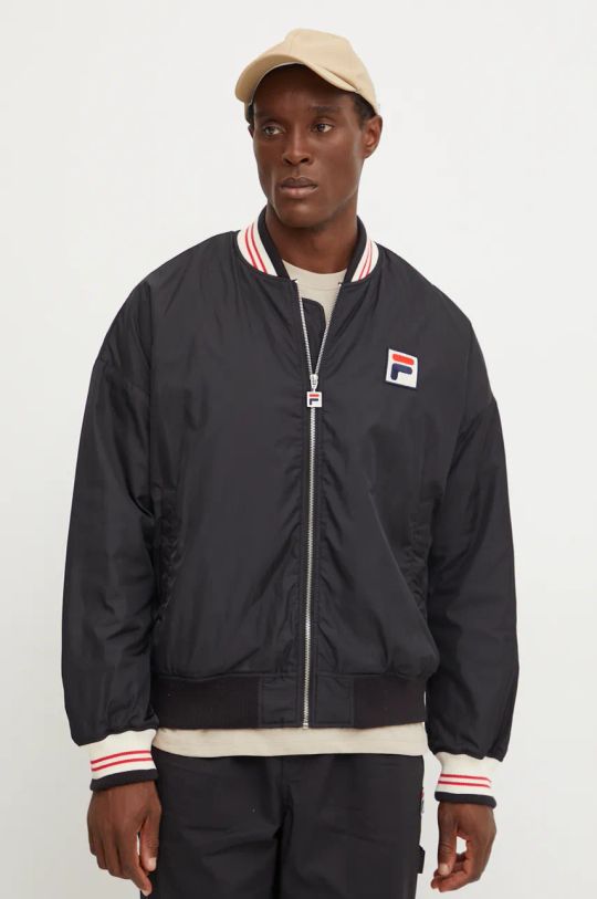 Fila kurtka bomber Limoges bez kaptura czarny FAM0755