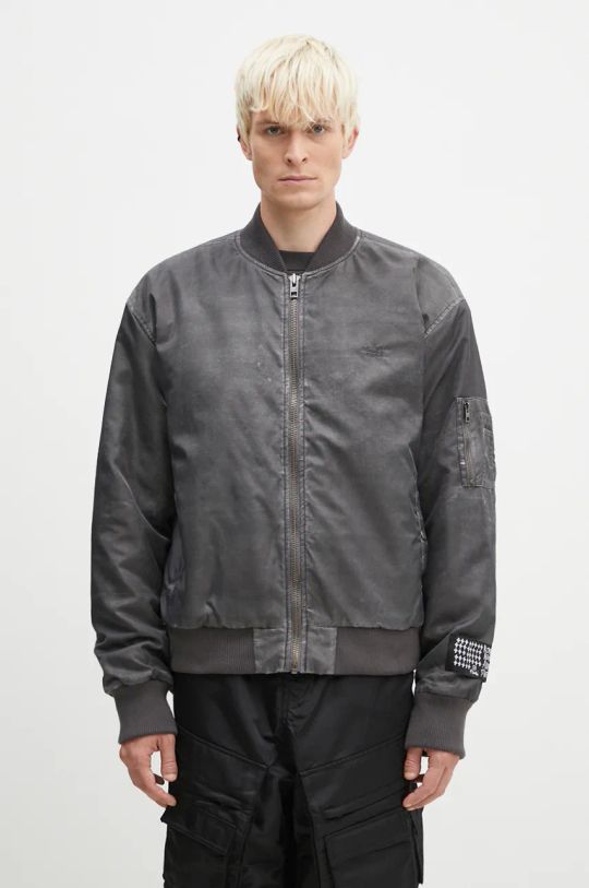 KSUBI kurtka bomber Royalty Bomber bez kaptura szary MFA24JK012