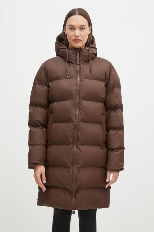 Nepremokavá bunda Rains Alta Longer Puffer Jacket W3T4 iný hnedá 15130.23