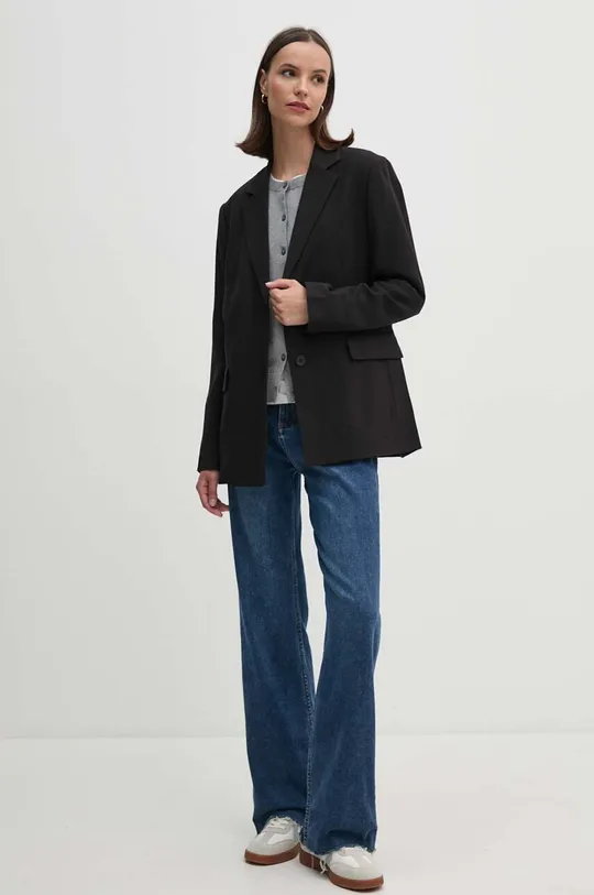 Σακάκι Calvin Klein Jeans μαύρο