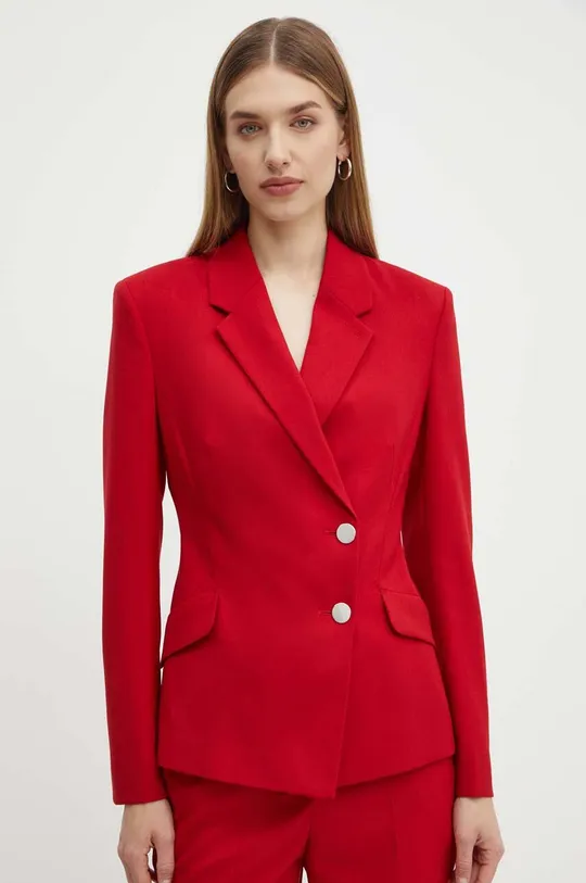 piros BOSS gyapjú kabát Női