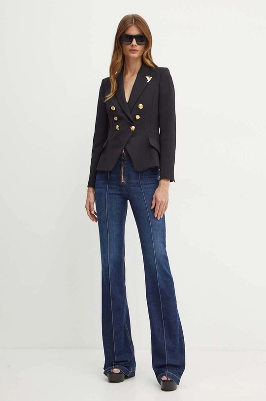 Elisabetta Franchi marynarka GI09546E2 czarny AW24