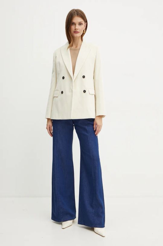 Weekend Max Mara blazer con aggiunta di lana 2425046062600 beige AW24