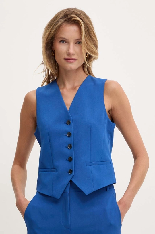 Sisley gilet tessuto blu 2KVXLJ00E