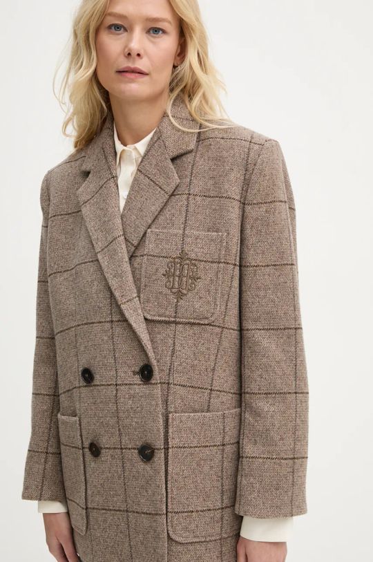 Blazer s příměsí vlny By Malene Birger RAILEY béžová Q72631004