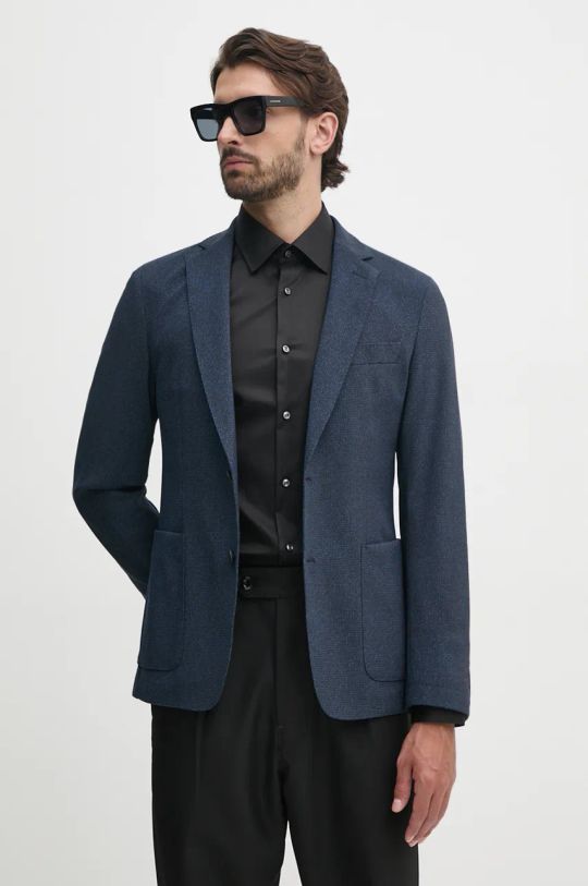 BOSS giacca slim blu navy 50527897